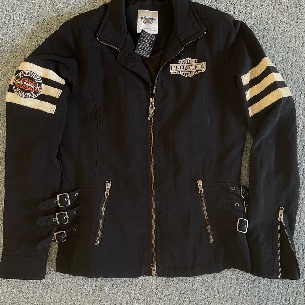 Beautiful 100% Nylon Harley Davidson Jacket Womens Small